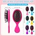 Yoande 24 Pcs Mini Brush Little Travel Mini Wet Hair Brush for Girls Detangling Soft Bristles Wet Hair for Kids Most Hair Types Smoothing with Ease Knots (Bright Colors)