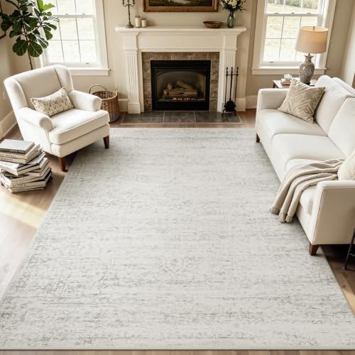 SOKOCLY Washable Area Rugs 5'x7' for Living Room, Non-Slip TPE Backing Rug