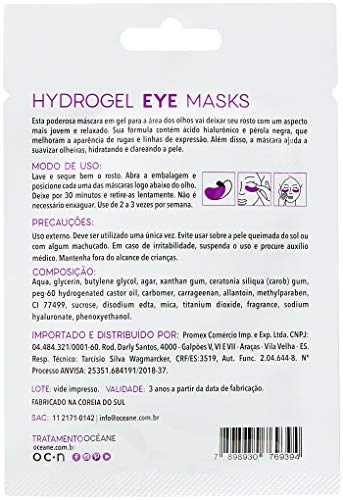 Océane Máscaras para Olhos com Ácido Hialurônico - Hydrogel Eye Masks 2un