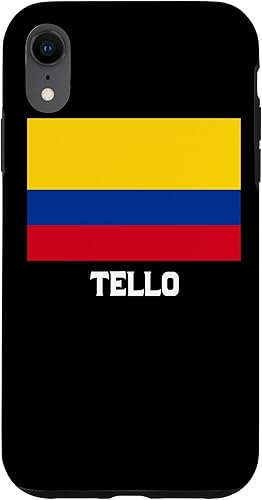 Funda para iPhone XR Tello Colombia, emblema de bandera Escudo Bandera Crest Funda para iPhone XR Tello Colombia, emblema de bandera Escudo Bandera Crest