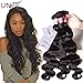 Unice Hair Malaysian Body Wave 3 Bundles Waving Unprocessed Virgin Human Hair Extensions Natural Color (8 10 12)
