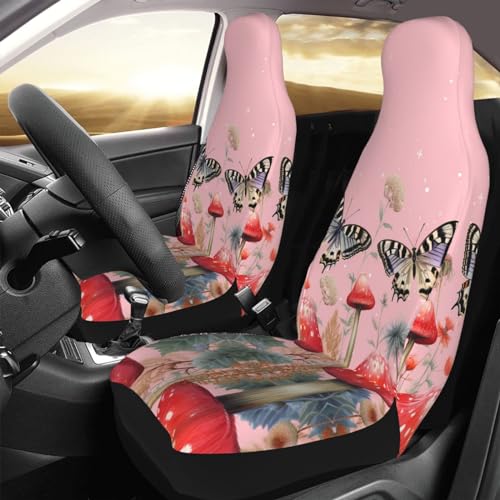 Housses de siège auto universelles lavables motif papillon