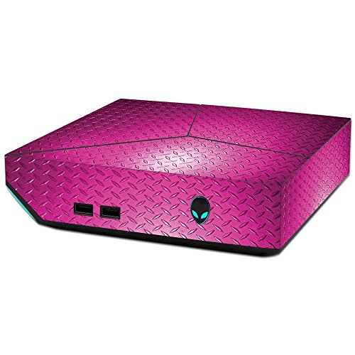 MightySkins Skin Compatible with Alienware Steam Machine - Pink Diamond Plate | Protective, Durable, and Unique Vinyl Decal wrap Cover | Easy to Apply, Remove, and Change Styles | Made in The USA