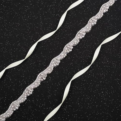 Crystal Bridal Belt Handmade Wedding Sash Plus Size with Rhinestones Pearl Belt for Wedding Dress Gown2