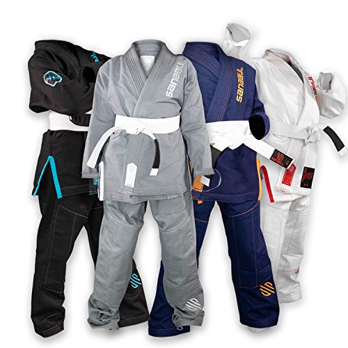 Sanabul Future Legend キッズ ブラジリアン柔術 ブラジリアン柔術着 (シルバー/ホワイト K4)