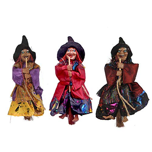 Fashionclubs Halloween Hanging Witch Decoration Toys,3pcs 8