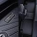 LJWAITO Floor Mats for 2025 Volkswagen Tiguan & Cargo Liners & Backrest Mat,TPE All Weather Protection 1st & 2nd Row Floor Liners with Trunk Mat Covering The Backrest Accessories