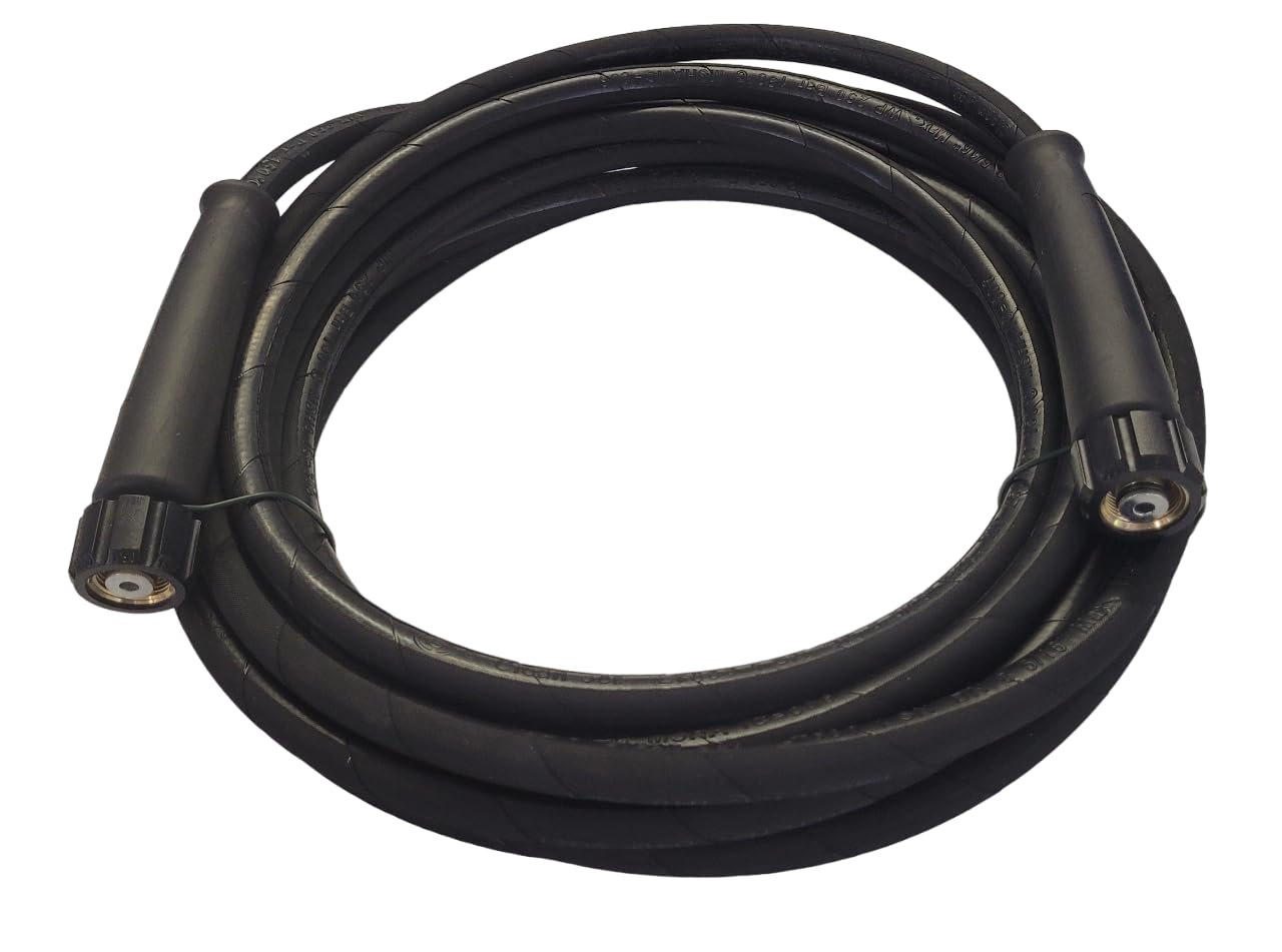 REINHOLD Tubo ad alta pressione, tubo ad alta pressione 20 m, attacco dado di accoppiamento M22 x 1,5 IG idropulitrice tubo con protezione antipiega max 250 bar compatibile con Kärcher, Kranzle e