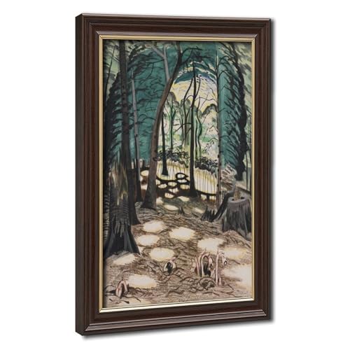 The Bower Burchfield impression sur toile cadre suspendu pour mur vide