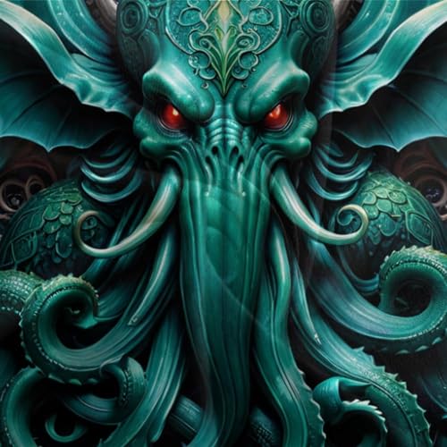 Housse de couette Cthulhu 3D 200x200 EVMILA parure lit microfibre ado - 7