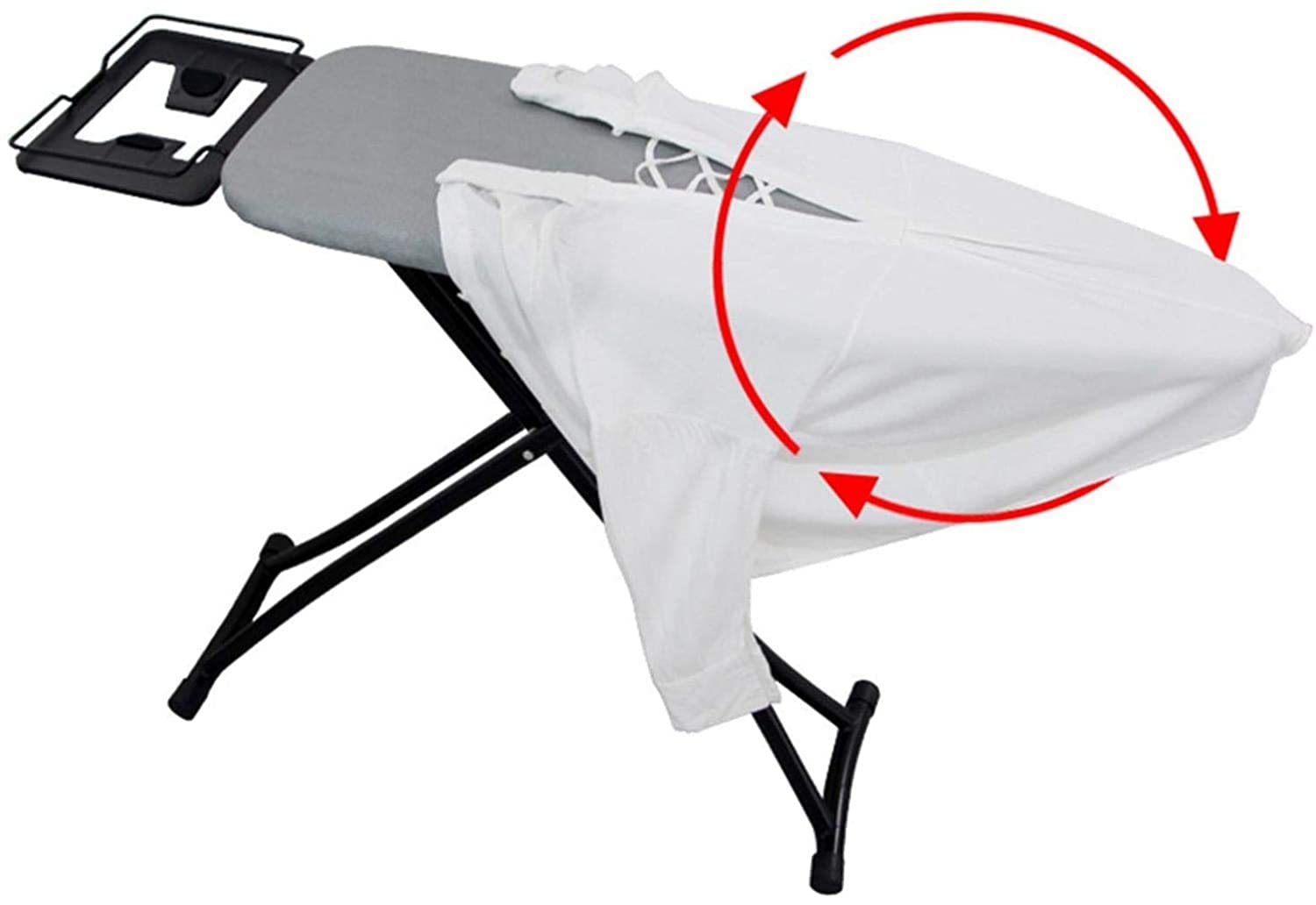 Tabla de Planchar, Herramientas de Planchado para el hogar, con Soporte de Hierro Ajustable Tabla de Planchar de Metal para hoteles Dormitorio Centro de lavandería Mesa de Planchar Plegable