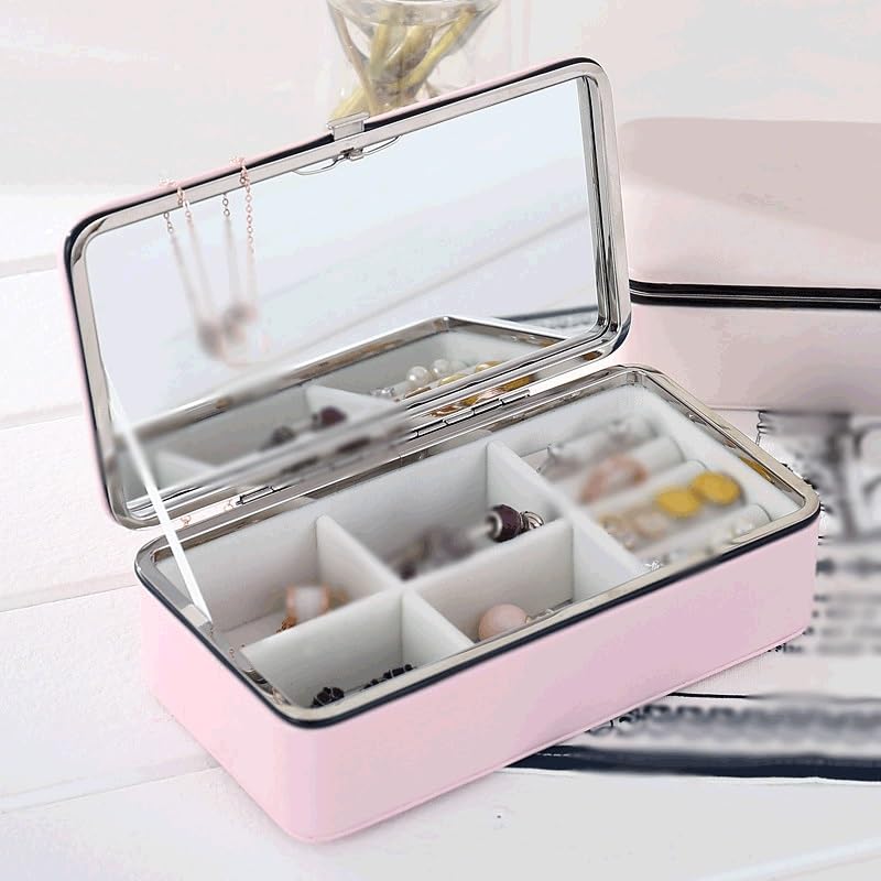 Boîte de rangement de bijoux grand format le cadeau idéal avec serrure modèle D