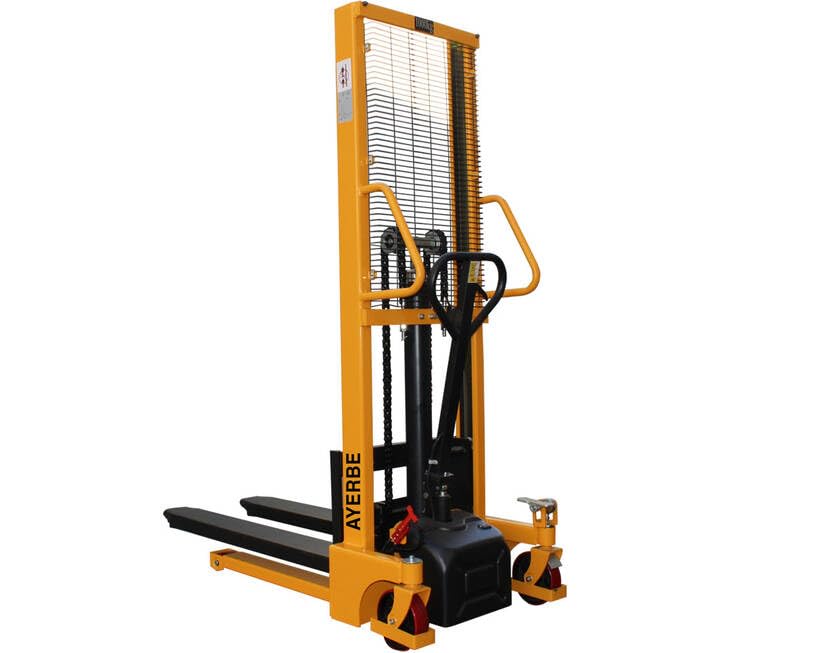 Apilador Semi Eléctrico 1000 kg con Elevación 1600 mm para Palets - Maestro Ferretero