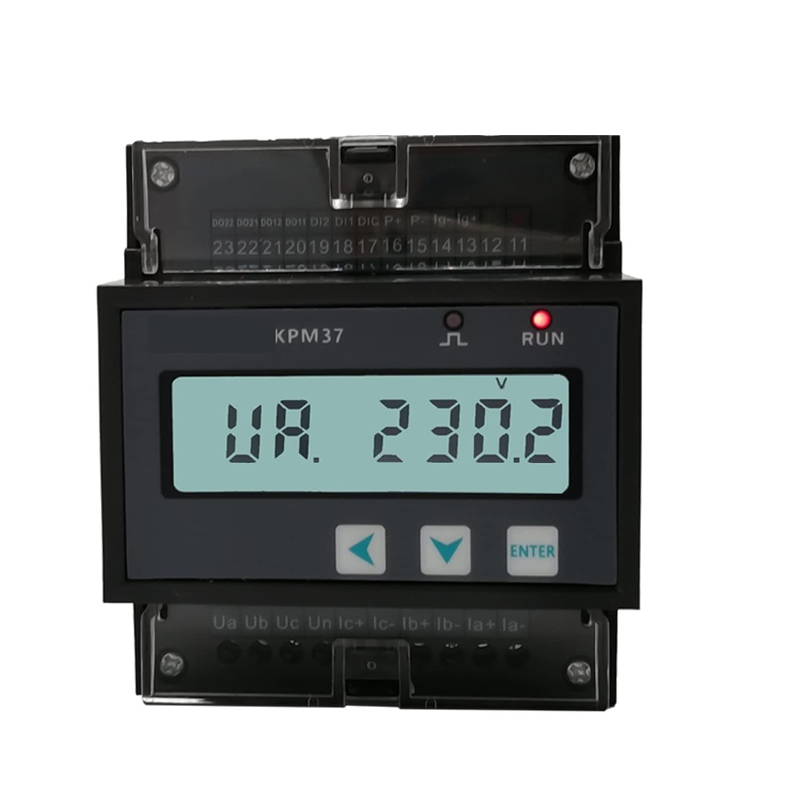 Medidor De Consumo Electrico, Instalación fácil medidor de energía eléctrica Inteligente inalámbrico Lora 433Mhz de Modbus de riel DIN de 3 Fases, Fácil de Instalar