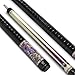 EVO Beast Maxbing Edition - Carbon Fiber Pool Cue Stick, 3/8 * 8 Pin Joint and 12.5mm Tip, TIME Standard tip, Microfiber Leather Wrap, 6