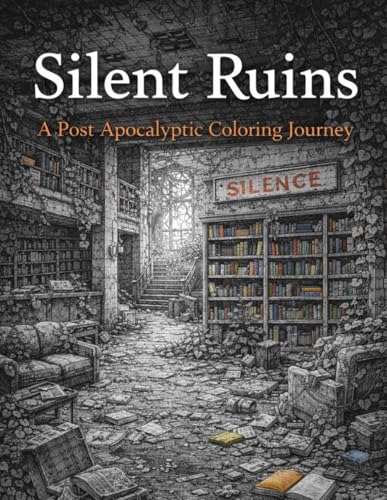 Silent Ruins: A Post-Apocalyptic Coloring Journey Through Abandoned Places