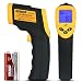 LP Digital Infrared Thermometer ， Non-contact Temperature Gun with LCD Laser Sight ， Instant-read Handheld ， Yellow/Black