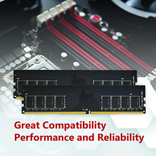 Gigastone DDR4 16GB (8GBx2) 2666MHz PC4-21300 CL19 1.2V UDIMM 288 Pin Unbuffered Non ECC for PC Computer Desktop Memory Module Ram Upgrade Kit