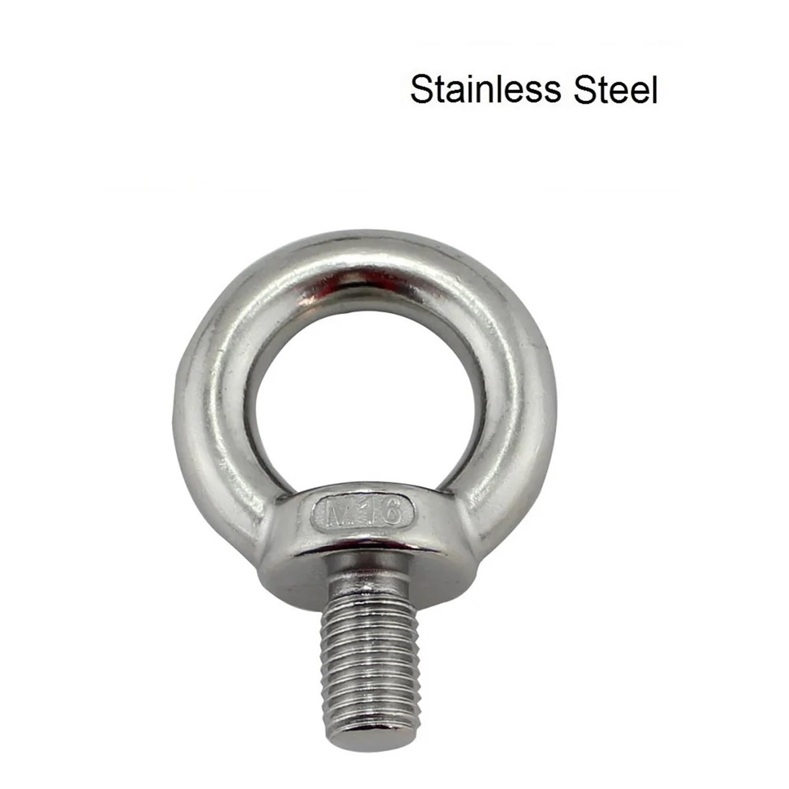 Tornillo De Anillo De ElevacióN M6 M8 M10 M12 Tornillo de cáncamo elevación astilla acero inoxidable 304 resistente for cable(5PCS,M12)