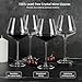 LASTURYCX Wine Glasses Set of 4, 18OZ Large Crystal Red Wine Glasses, Hand Blown Vintage Wine Glasses with Thin Rim, Large Bowl, Long Stem, Gifts for Wedding, Housewarming, Birthday