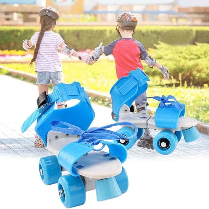 ZAGILY Adjustable 4 Wheel Skating Shoes for Boys & Girls Roller Skates with Front Break Inline Skates Shoes Suitable for Age Group 6 to 15 Years Kids (Light Blue) (B0D6GFGKVK) Amazon Price History, Amazon Price Tracker