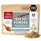 sonomono Japanese Natto Mild Flavor, Fermented Soybean Powder. Traditional superfood, Freeze-Dried, Non-GMO, Vegan. Natural Source of Probiotics, Prebiotics, Vitamin K. Made in Japan, 60 g