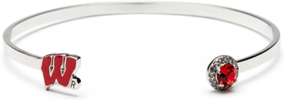 Wisconsin Badgers Bangle Bracelet | University of Wisconsin Jewelry | Wisconsin Badgers Gift