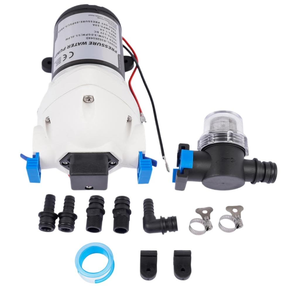 Aadzeafxq Onecolor Rv Water Pump Replacement 3 Gpm 12V Dc 50 Psi Diaphragm Pump With Pressure Switch Compatible With Ap03 R3526144d