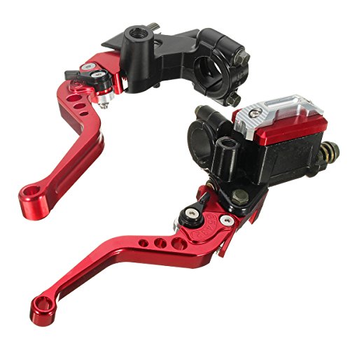 C-FUNN 7/8Inch 22Mm CNC Universal Motorcycle Brake Clutch Master Cylinder Lever Reservoir - Lila