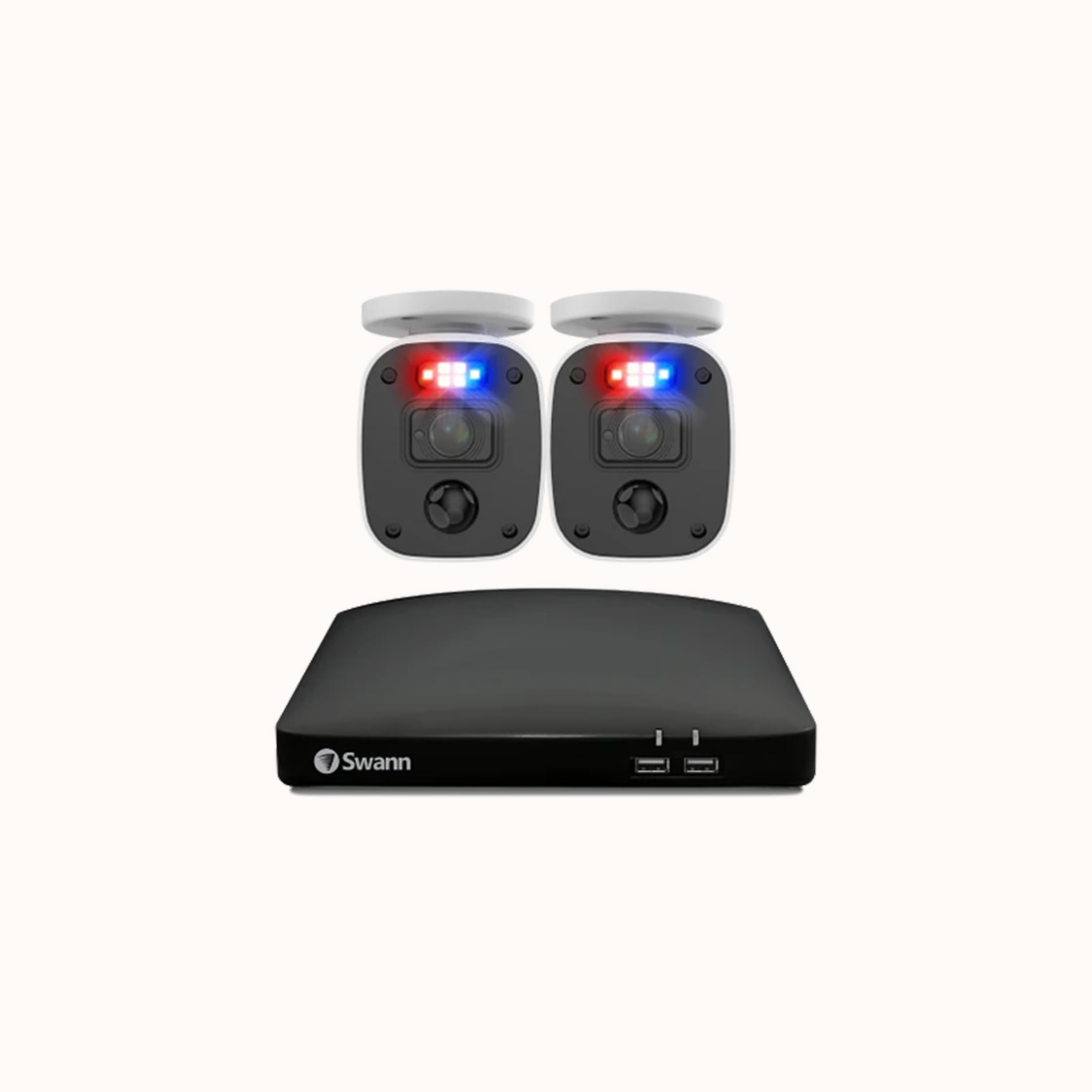 Swann 4 Channel 2 Camera 1080P Cctv Kit With 64Gb Sd Card