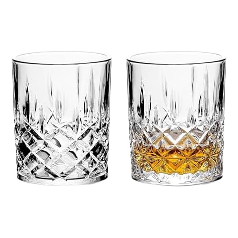 binsakao Crystal Whiskey Glasses Set of 2 Cover