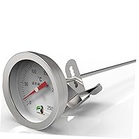 Vista 9 de Termómetro de aceite de acero inoxidable Termómetro digital de caramelo para freír jarabe de mermelada Herramienta de cocina con clip