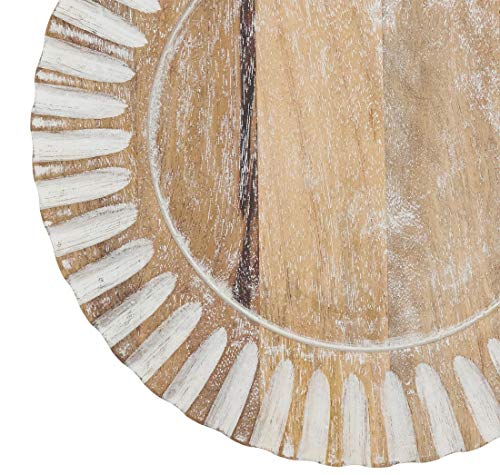 Platos Decorativos Rústicos de Madera Fennco Styles 13 in Set 4 miniatura 3