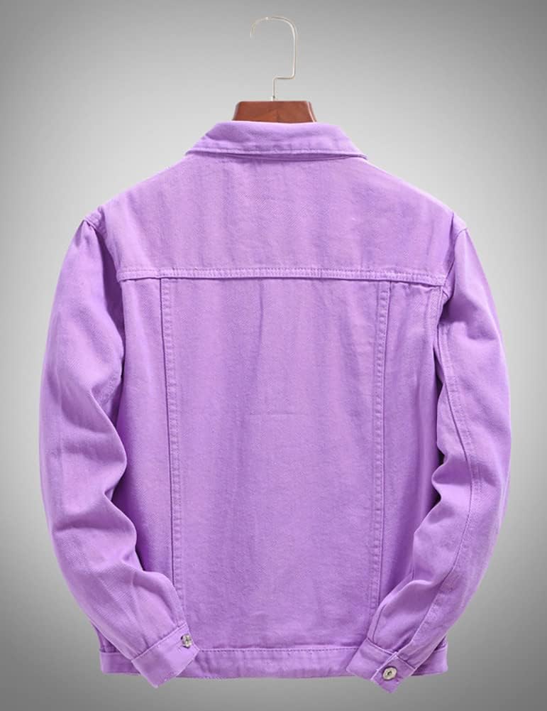 Men's Jean Fancy Color Denim Jacket