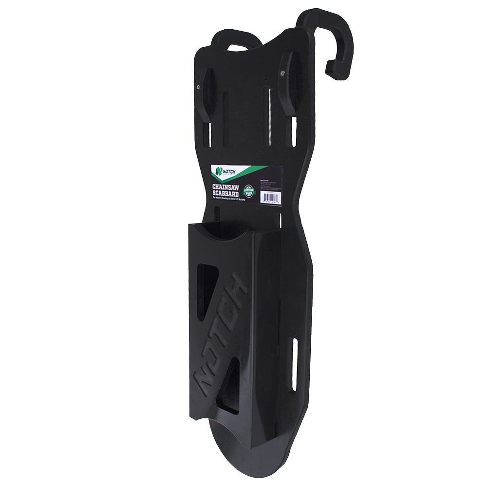 Notch Chainsaw Scabbard for Utility/Bucket Trucks (Inside Mount - Universal Fit with or without liner) Water and UV Resistant Heavy-Duty UHMPE Plastic (40575)