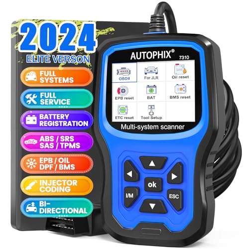 AUTOPHIX 7310 Vollständiges System OBD2 Diagnosegerät Kompatibel mit Land Rover, Volle Funktionen OBD2 Scanner, Kfz Diagnosegerät, Batterieregistrierungstool für Alle JLR nach 1996