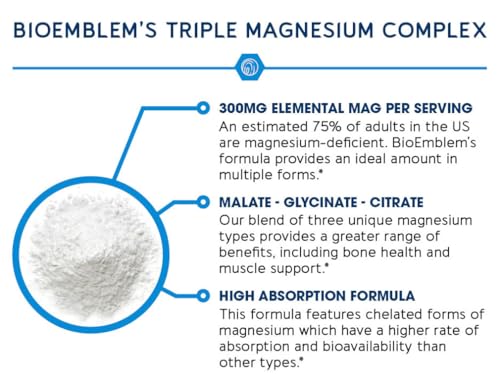 BioEmblem Magnesium Glycinate 200mg 30 Capsules — view 3