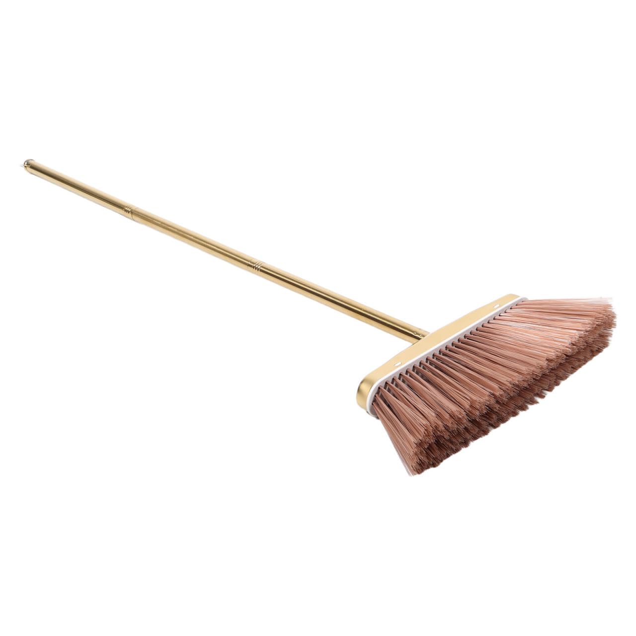 Escoba de acero inoxidable dorado Cabilock, herramienta duradera para interiores