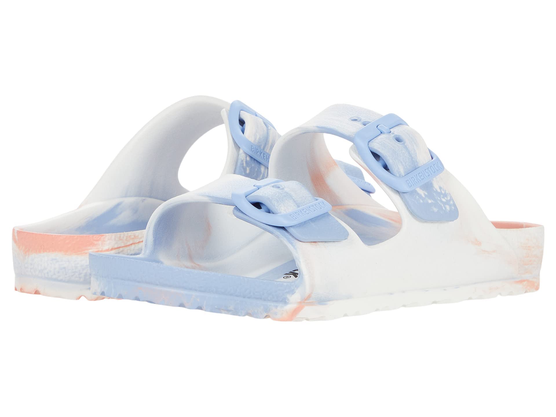 Birkenstock Arizona EVA (Toddler/Little Kid/Big Kid) Multi Coral Peach Eva EU 32 (US 1-1.5 Little Kid) Narrow