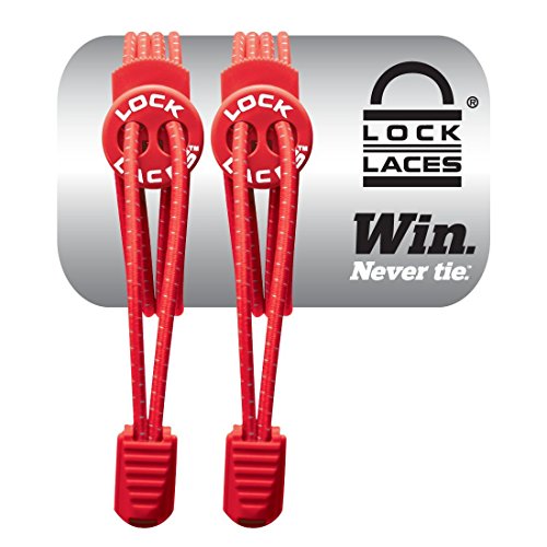 Cadarço Elastico Lock Laces Vermelho