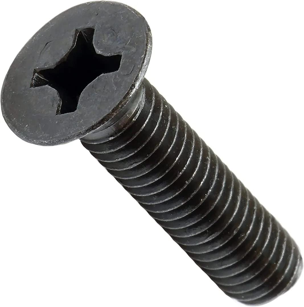 MonsterBolts - M4 x 20mm Phillips Flat Head, DIN 965, Alloy Steel, Black Oxide, 100 Pack