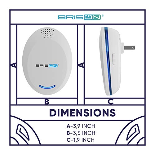 BRISON Ultrasonic Pest Repeller Plug-in Control Electronic Insect Repellent Gets Rid Mosquito Bed Bugs Roach Spiders Fleas Mice Ants Fruit Fly [3+1-Pack] - Thumbnail 4