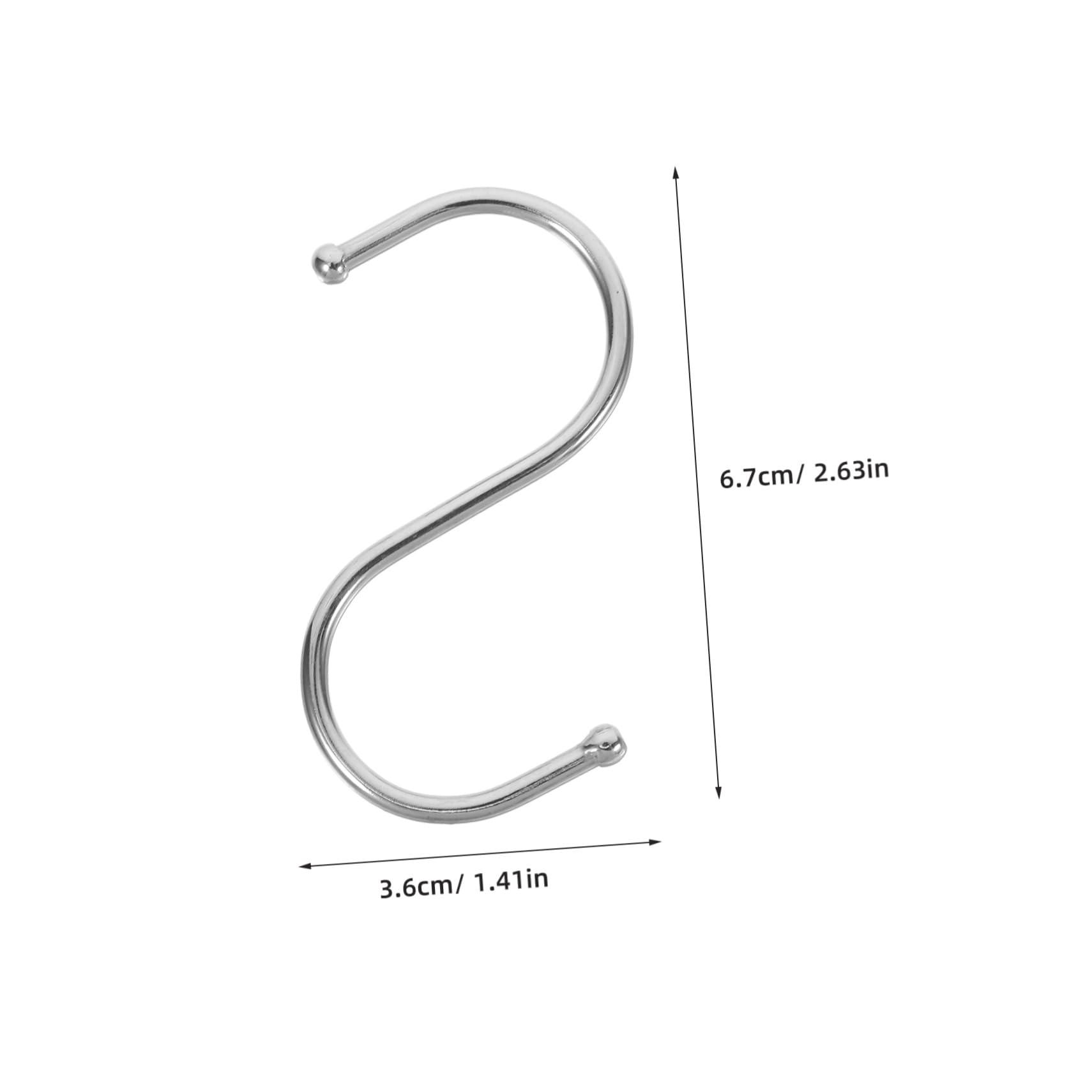 BESPORTBLE 10pcs S Shaped Hooks for Multi Use Hanging Durable Plant Hangers for Use for Balcony Garden and Bonsai Displays