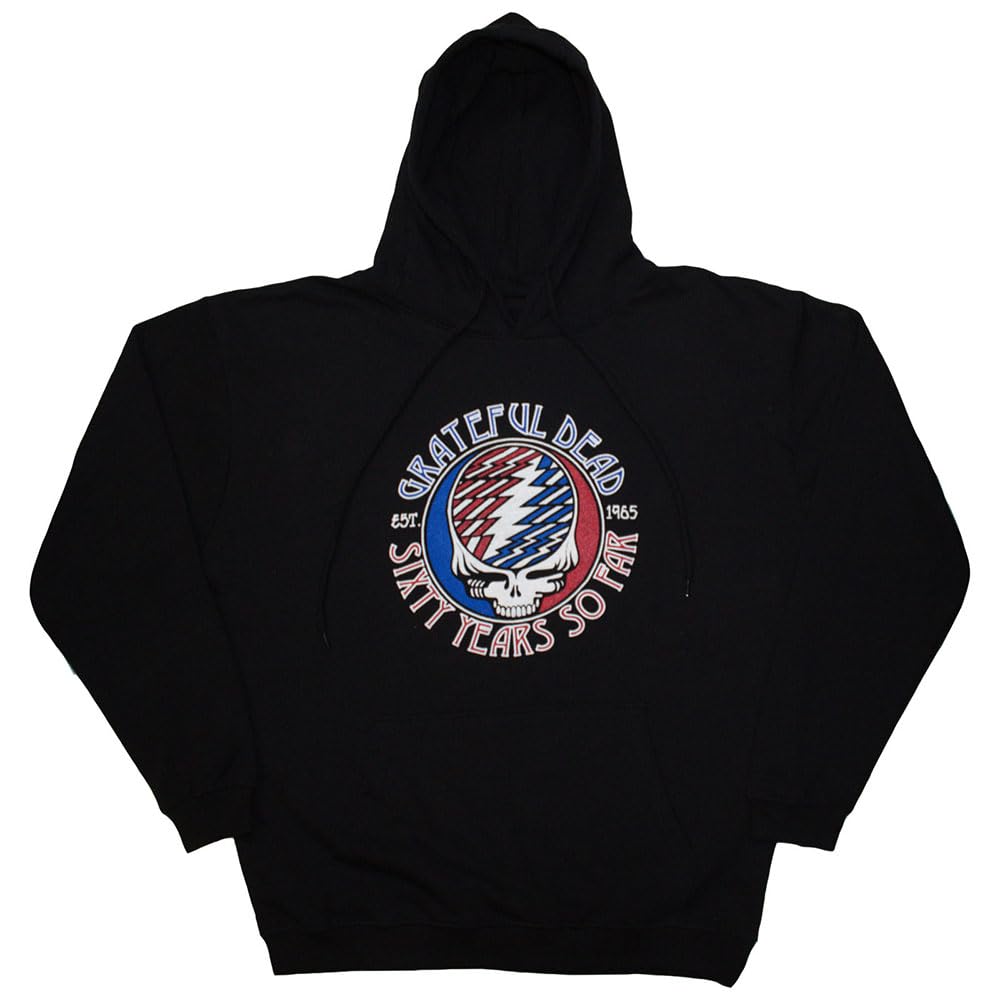 Rock Off officially licensed products Męska bluza z kapturem Grateful Dead Stealie 60 czarna