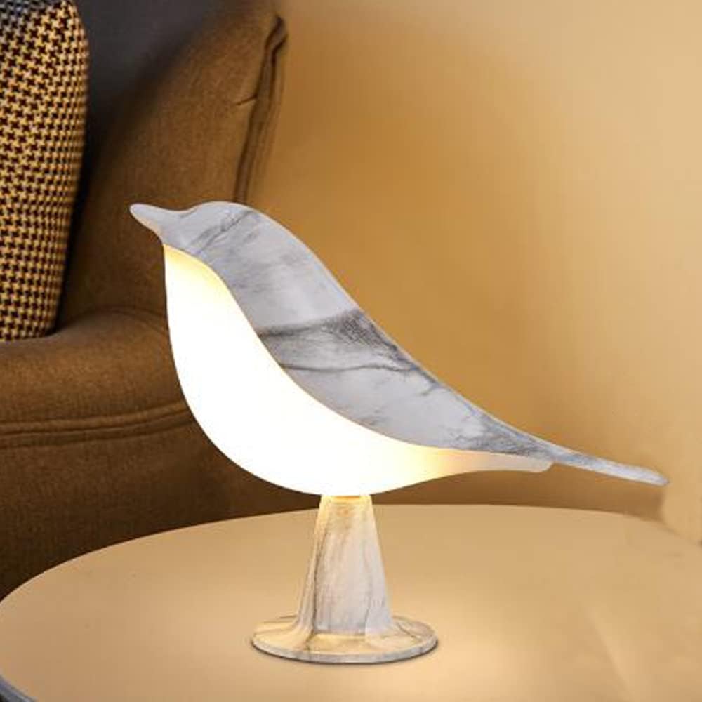 Bedside Touch Control lamp, Lovely Bird Led lamp, Bedside Fragrant Bird lamp, Decorative Creative Night lamp (Marble Bird Incense lamp)