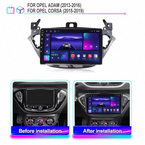 Pantalla de Coche con Carplay y Android Auto Inalámbricos Opel Adam 2