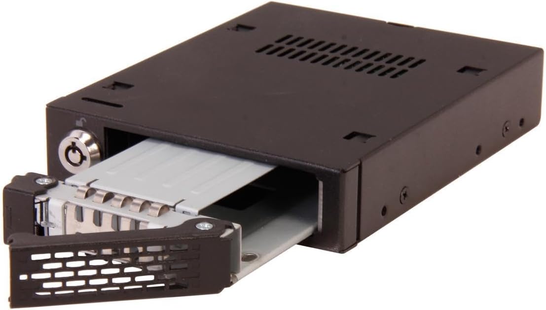 ICY DOCK Rugged Full Metal 2.5” SATA HDD & SSD Mobile Rack for External 3.5" Drive Bay | ToughArmor MB991SK-B