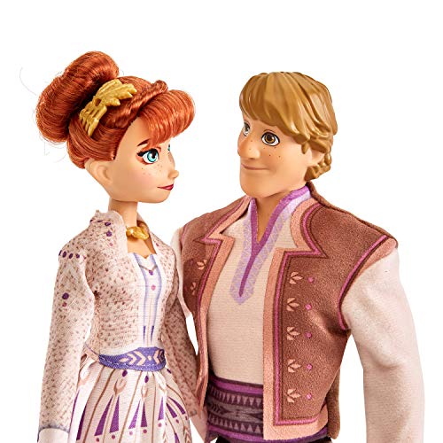 Disney Frozen Anna & Kristoff Fashion Dolls 2 Pack, Outfits Featured in The Frozen 2 Movie, Brown - Thumbnail 3