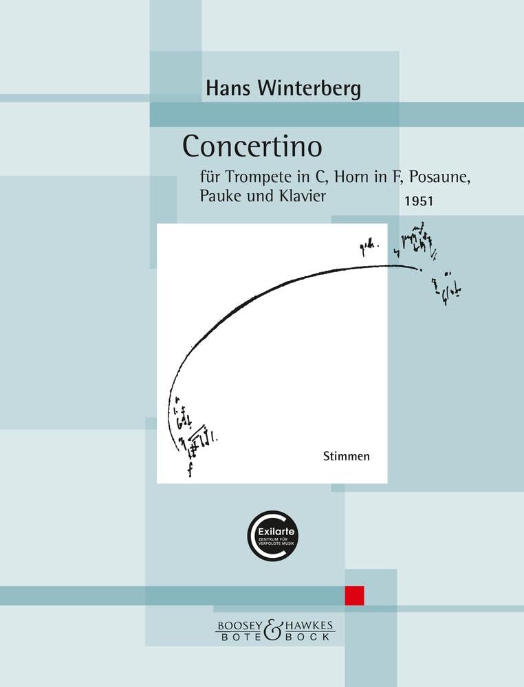 Concertino partition concert de cuivres pour examen et audition conservatoire