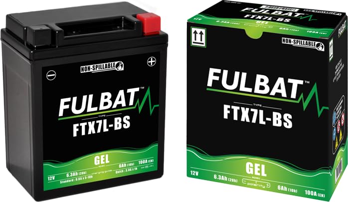 Batterie Motocyclette Fulbat SLA GEL FTX7L-BS GEL 12 V 6.3 AH